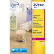 Etiket Avery L7780-25 rond 40mm transparant 600 stuks