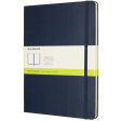 Notitieboek Moleskine XL 190x250mm blanco hard cover sapphire blue