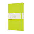 Notitieboek Moleskine large 130x210mm blanco hard cover lemon green