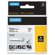 Dymo RHINO vinyltape 12 mm, zwart op wit