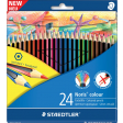 Staedler kleurpotloden Noris Colour, ophangdoos met 24 stuks in geassorteerde kleuren