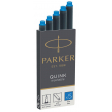 Parker Quink inktpatronen koningsblauw, doos met 5 stuks