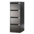 Bisley hangmappenkast, ft 151 x 47 x 62,2 cm (h x b x d), 5 laden, grijs