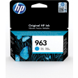 HP inktcartridge 963, 700 pagina's, OEM 3JA23AE, cyaan