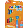 Carioca viltstift Baby Teddy, doos van 12 stuks in geassorteerde kleuren