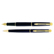 Balpen Waterman HÃÂ©misphÃÂ¨re black lacquer GT medium