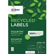 Etiket Avery LR7160-100 63.5x38.1mm recycled wit 2100stuks