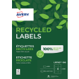 Etiket Avery LR7165-100 99.1x67.7mm recycled wit 800stuks