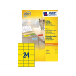 Etiket Avery Zweckform 3451 70x37mm geel 2400stuks