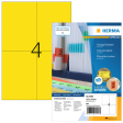 Etiket HERMA 4396 105x148mm A6 geel 400 stuks