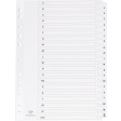 Pergamy tabbladen met indexblad, ft A4, 11-gaatsperforatie, A-Z met 20 tabs