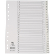 Q-CONNECT tabbladen, A4, PP, 11-gaatsperforatie, met indexblad, set van 1-31, wit