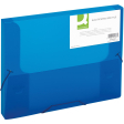 Q-CONNECT elastobox, met elastieken, A4, rug 25 mm, blauw