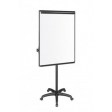 Q-CONNECT flipchart, magnetisch, met 5 wielen, zwart