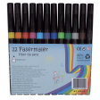 Q-CONNECT viltstift, geassorteerde kleuren, pak van 12 stuks