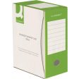Q-CONNECT archiefdoos, A4, rug 15 cm, in karton van 400 g/m², wit-groen