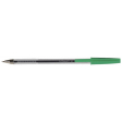 Q-CONNECT balpen, met dop, 0,7 mm, medium punt, groen