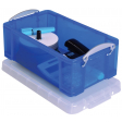 Really Useful Box opbergdoos 9 liter, transparant blauw