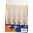 Agipa metallic stickers, blister met 128 stuks, goud en zilver, ster 35 mm