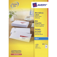 Avery witte etiketten QuickDry ft 38,1 x 21,2 mm (b x h), 6.500 stuks, 65 per blad