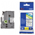 Brother TZe tape voor P-Touch 12 mm, zwart op transparant