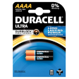 Duracell batterijen Ultra Power AAAA, blister van 2 stuks