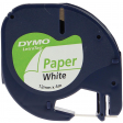 Dymo LetraTAG tape 12 mm, papier wit