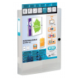 OXFORD Polyvision personaliseerbare elastobox, formaat A4, uit PP, rug van 4 cm, transparant