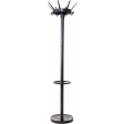 Maul kapstok caligo metaal, hoogte 175 cm, 32 kledinghaken met parapluhouder, zwart RAL 9004