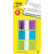 Post-it Index standaard, ft 25,4 x 43,2 mm, blister met 3 kleuren, 20 tabs per kleur