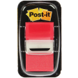 Post-it index standaard, ft 24,4 x 43,2 mm, houder met 50 tabs, rood