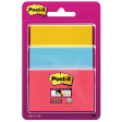 Post-it Super Sticky notes, 45 vel, 3 formaten, geassorteerde kleuren , op blister