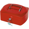Q-CONNECT geldkoffer, 205 x 160 x 85 mm, rood