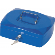 Q-CONNECT geldkoffer, 255 x 200 x 85 mm, blauw