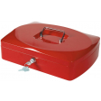 Q-CONNECT geldkoffer, 325 x 235 x 85 mm, rood
