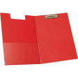Q-CONNECT klemplaat, PP, ft A4, dubbel, rood