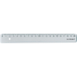 Q-CONNECT meetlat, transparant polystereen, 20 cm