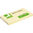 Q-CONNECT Quick Notes, ft 76 x 127 mm, 100 vel, geel