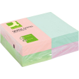 Q-CONNECT Quick Notes, ft 76 x 127 mm, 100 vel, pak van 12 blokken in pastelkleuren