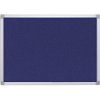 Q-CONNECT textielbord, met aluminium frame, 90 x 60 cm, blauw