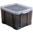 Really Useful Box opbergdoos 35 liter, transparant gerookt