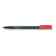 Staedtler Lumocolor 317, OHP-marker, permanent, 1,0 mm, rood