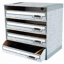 Fellowes ordneropbergsysteem Bankers Box met 4 vakken, ft 40 x 29 x 40,5 cm