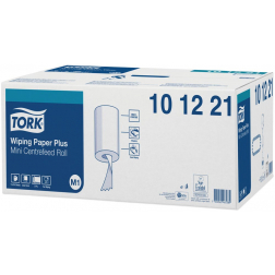 Tork poetspapier Mini Centerfeed, 2-laags, systeem M1, pak van 11 rollen