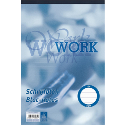 Work schrijfblok, ft A4, 70 g/m², 100 vel, gelijnd