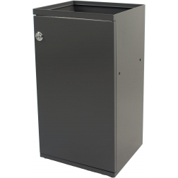 V-part modulaire afvalbak met deur en zakhouder 85 l, grijs