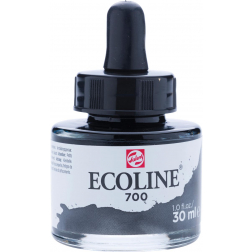 Talens Ecoline waterverf flacon van 30 ml, zwart