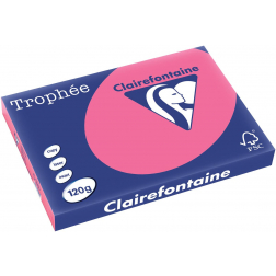 Clairefontaine Trophée Intens, gekleurd papier, A3, 120 g, 250 vel, fuchsia
