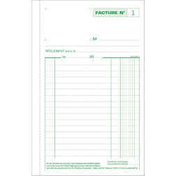 Exacompta facturen, ft 21 x 13,5 cm, tripli, Franstalig