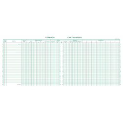 Exacompta register verkoop, ft 27 x 32 cm, Nederlandstalig